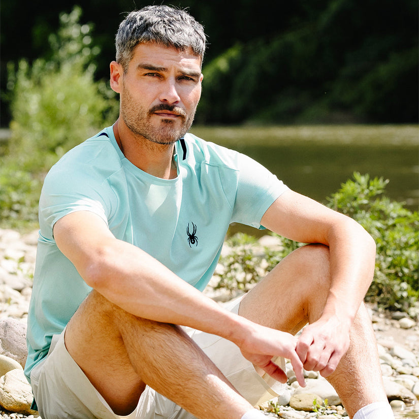 T-shirt technique Pinnacle - Glacier Blue