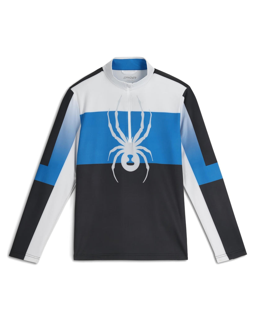 Long-sleeve shirt with a spider logo on a white background