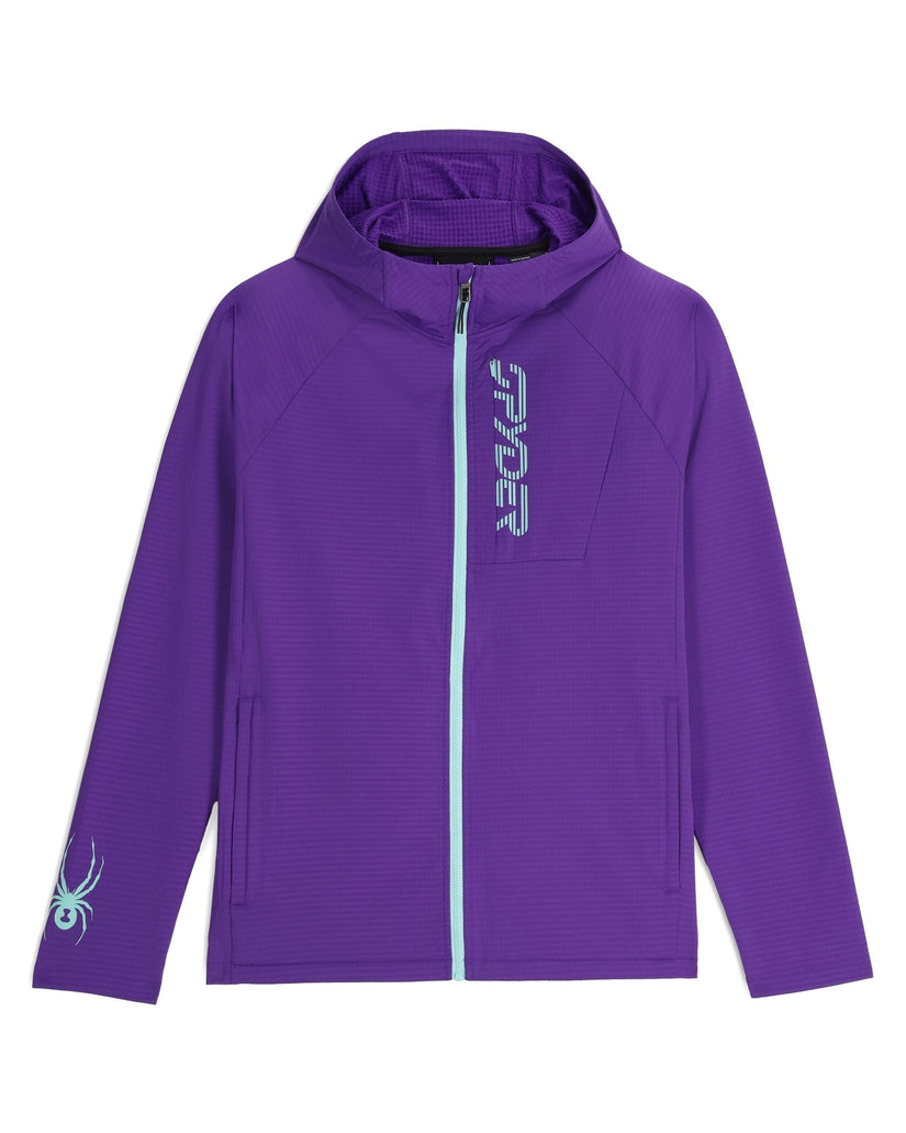 Gridweb Fleece Hoodie - Deep Purple