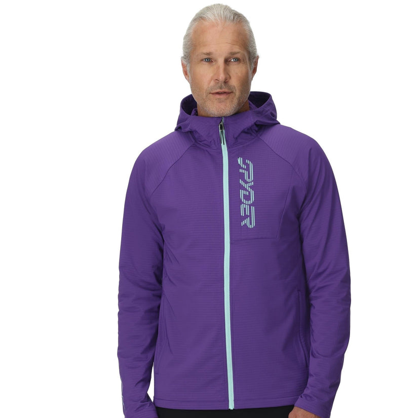 Gridweb Fleece Hoodie - Deep Purple