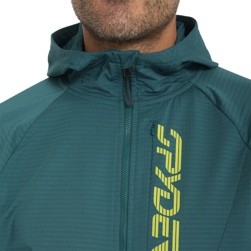 Sweat à capuche Gridweb - Petrol