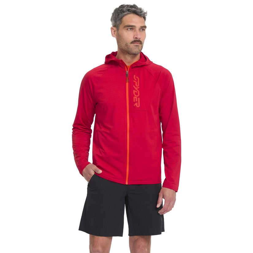 Sweat à capuche Gridweb - Spyder Red