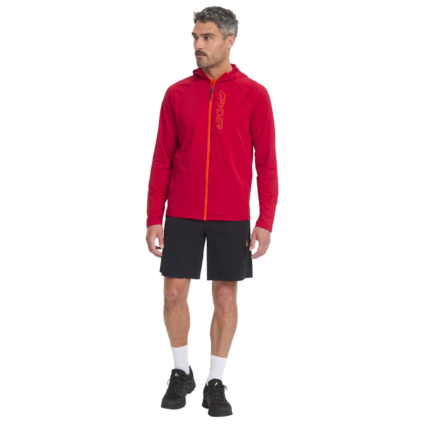 Sweat à capuche Gridweb - Spyder Red