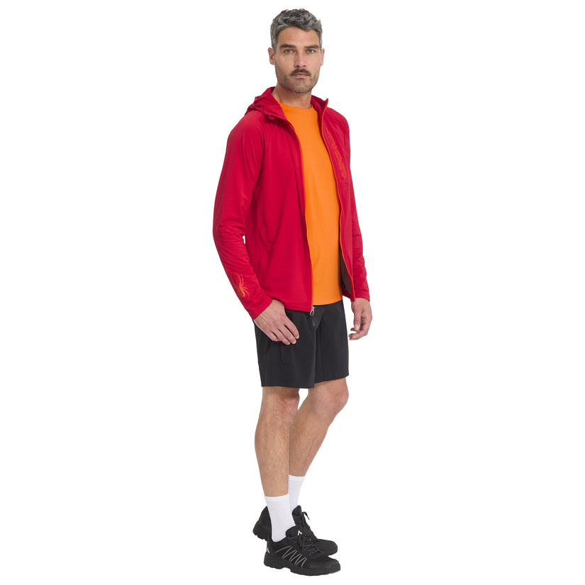 Sweat à capuche Gridweb - Spyder Red