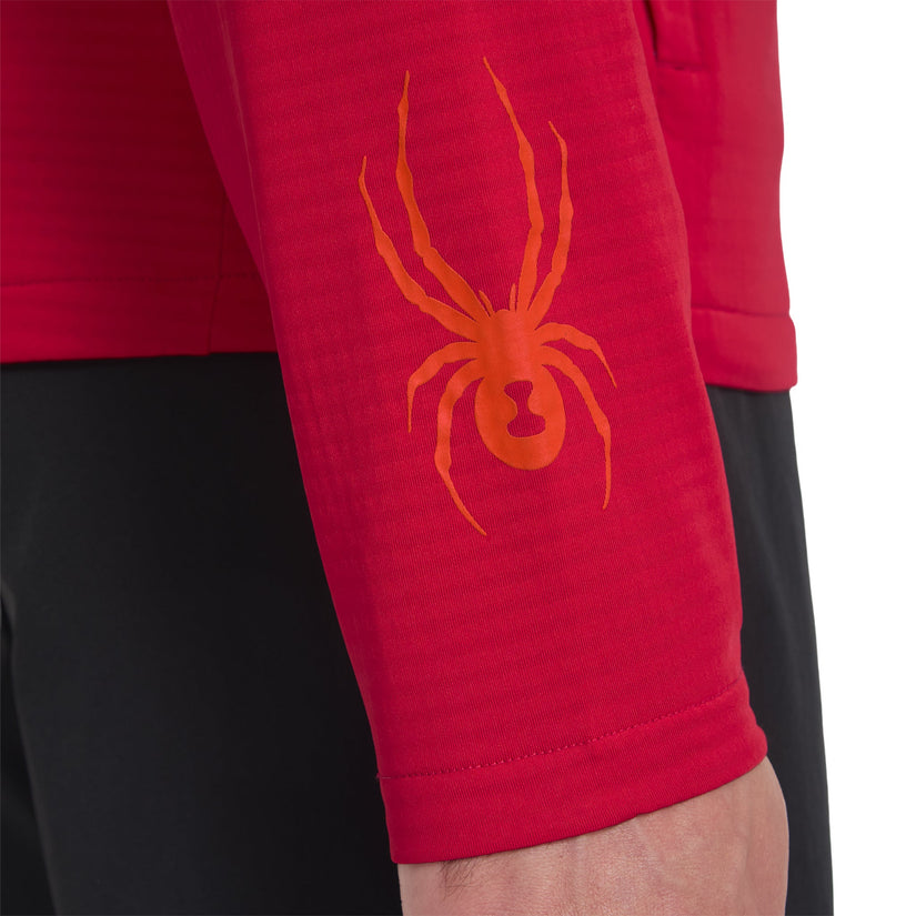 Sweat à capuche Gridweb - Spyder Red