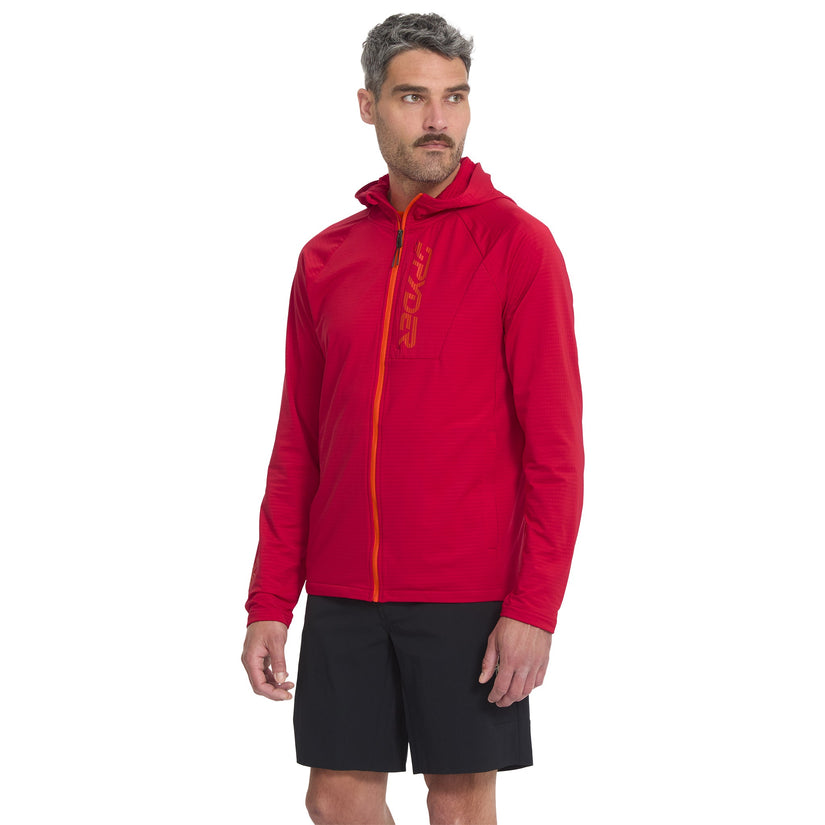 Sweat à capuche Gridweb - Spyder Red