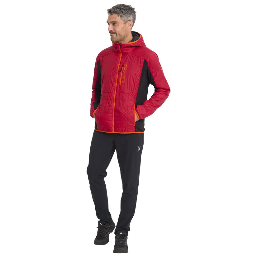 Veste à capuche Glissade Hybrid - Spyder Red