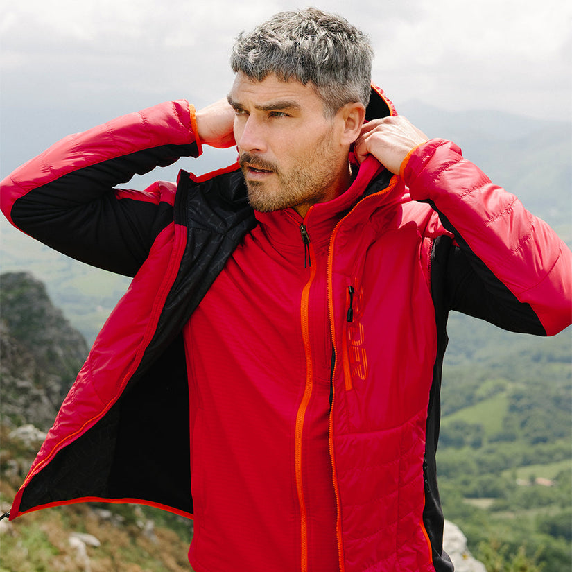 Veste à capuche Glissade Hybrid - Spyder Red