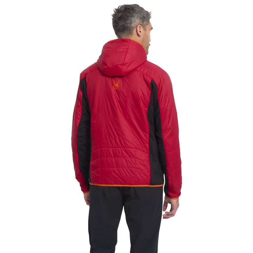 Veste à capuche Glissade Hybrid - Spyder Red