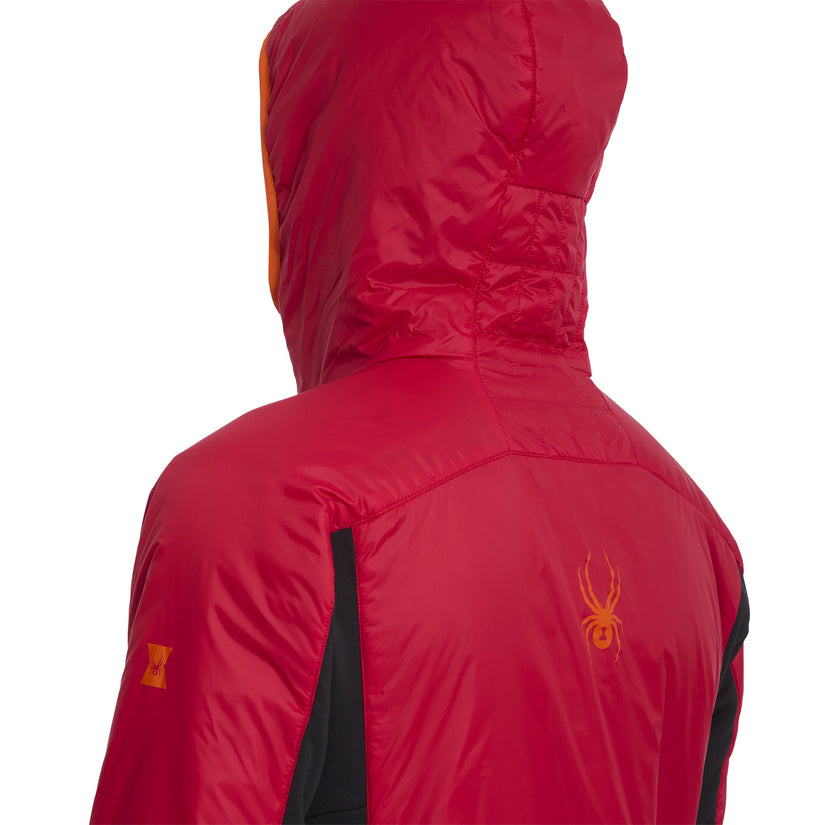 Veste à capuche Glissade Hybrid - Spyder Red