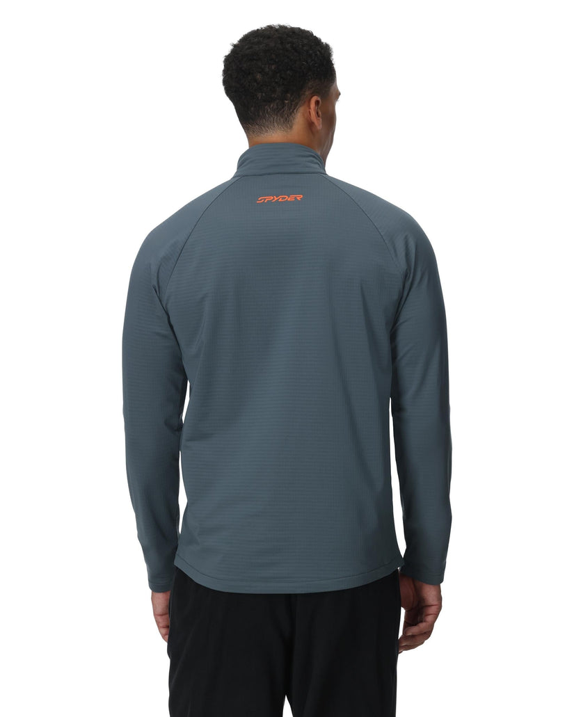 Gridweb Half Zip - Slate Blue