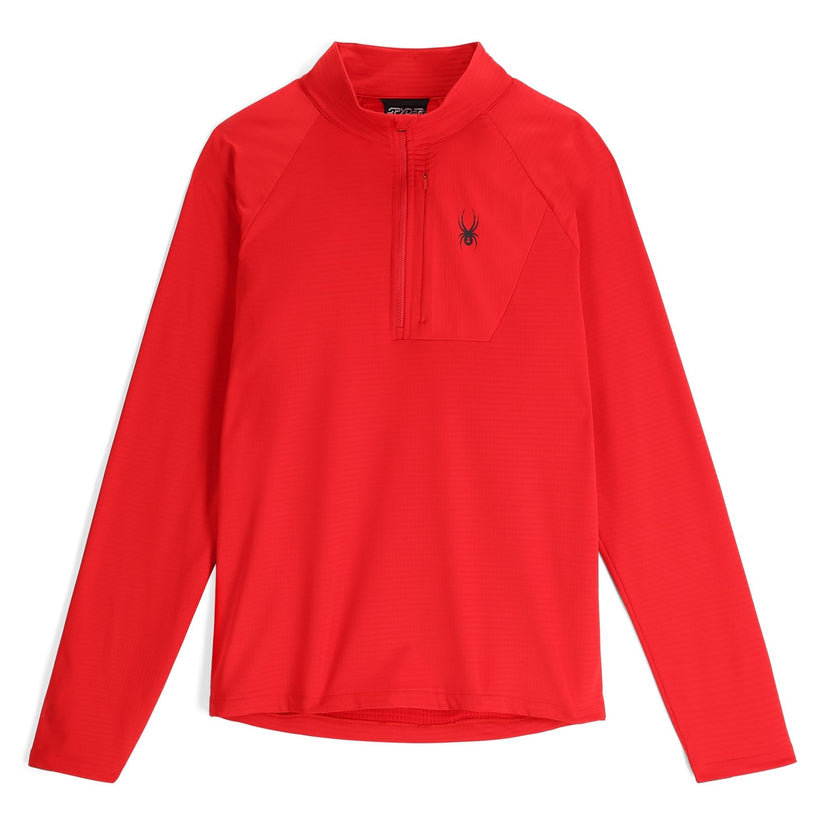Gridweb Half Zip - Spyder Red
