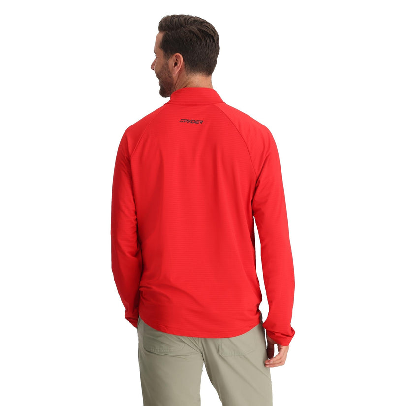 Gridweb Half Zip - Spyder Red
