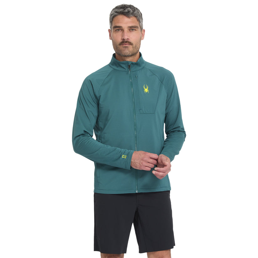 Veste zippée Gridweb - Petrol