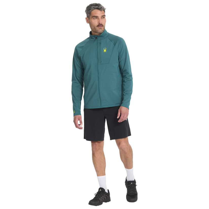 Veste zippée Gridweb - Petrol