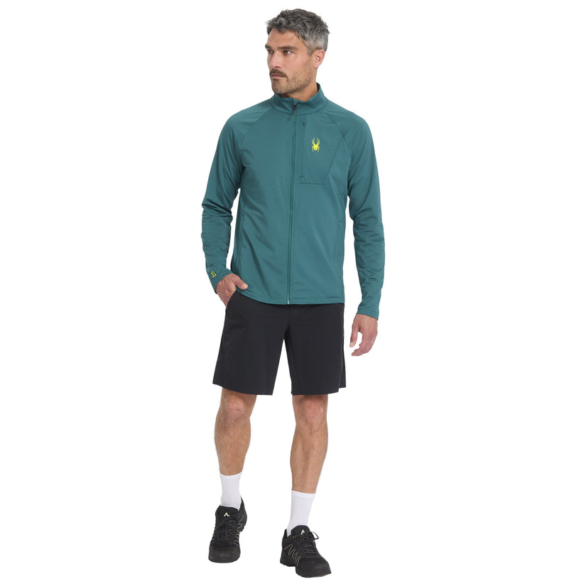 Veste zippée Gridweb - Petrol