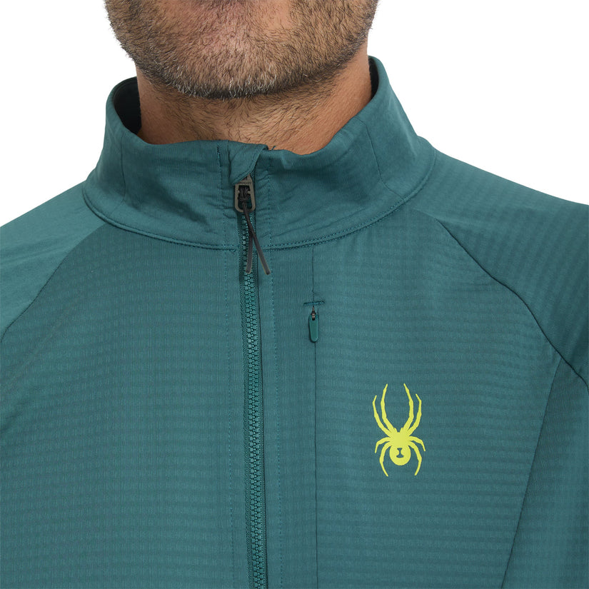Veste zippée Gridweb - Petrol