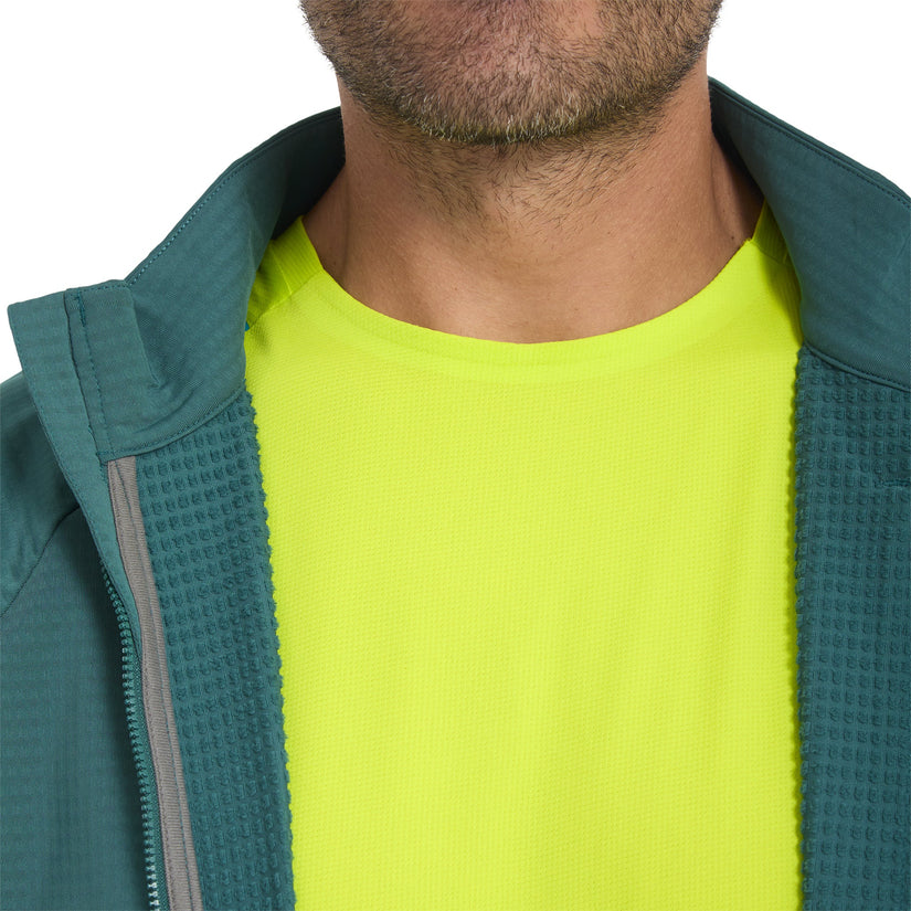 Veste zippée Gridweb - Petrol