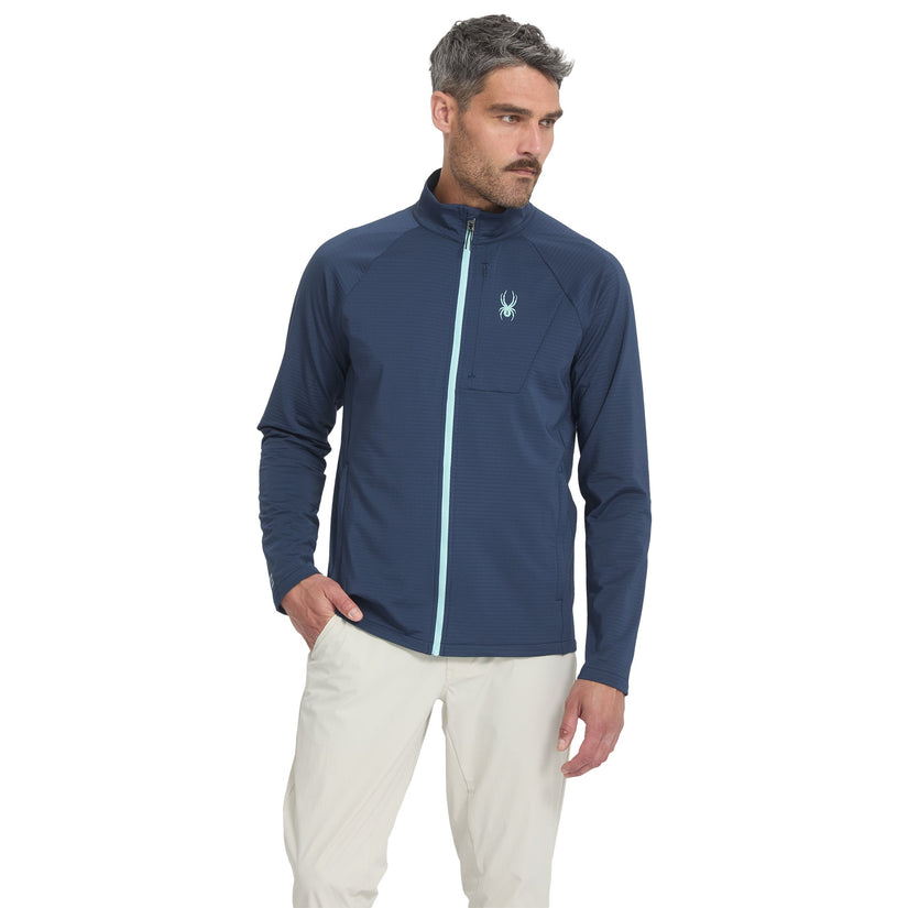 Veste zippée Gridweb - True Navy