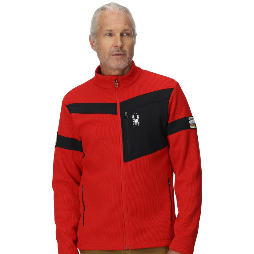 Wengen Bandit Full Zip - Spyder Red