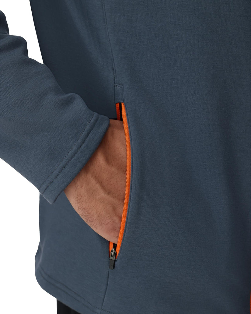 Speed Fleece Full Zip - Slate Blue