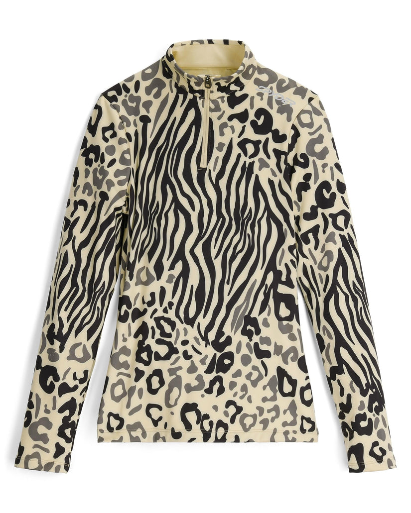 Womens Vivid Half Zip - Animal Print ANIMAL PRINT / XS
