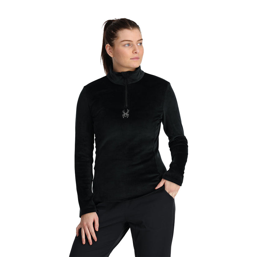 Shimmer Bug Half Zip - Black