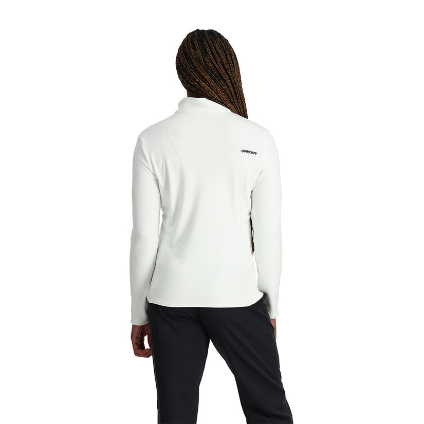 Shimmer Bug Half Zip - White