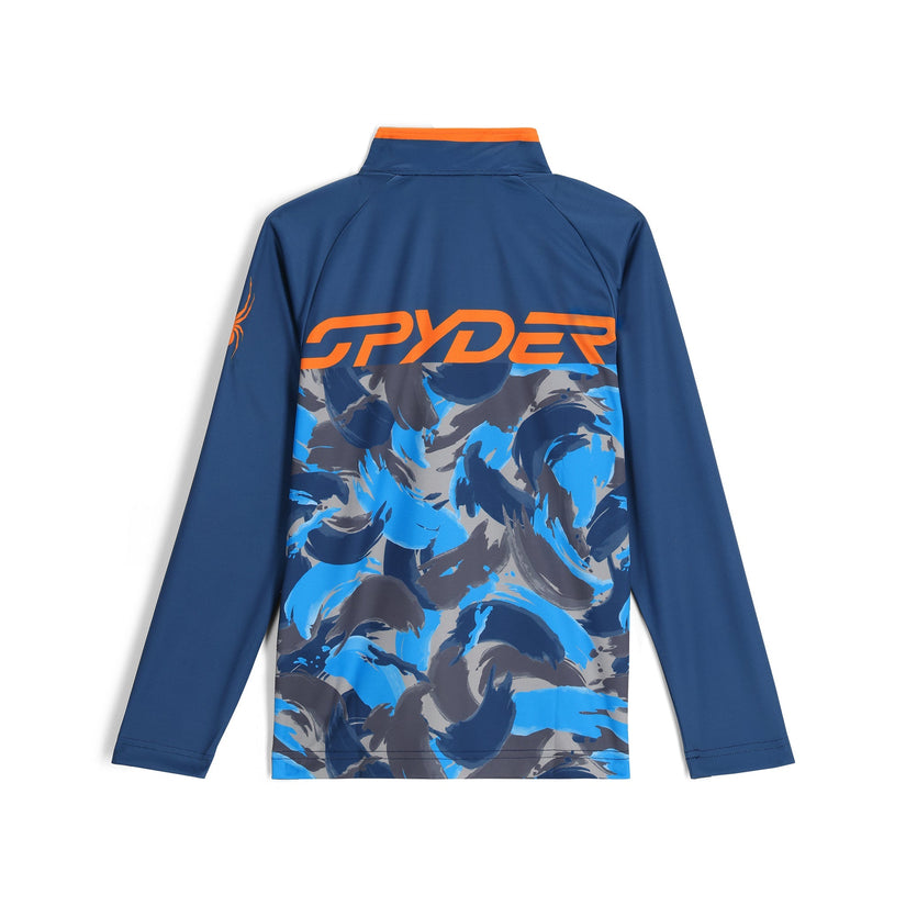 Camo Half Zip - True Navy