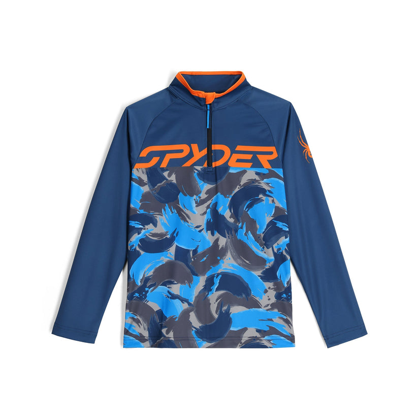 Camo Half Zip - True Navy