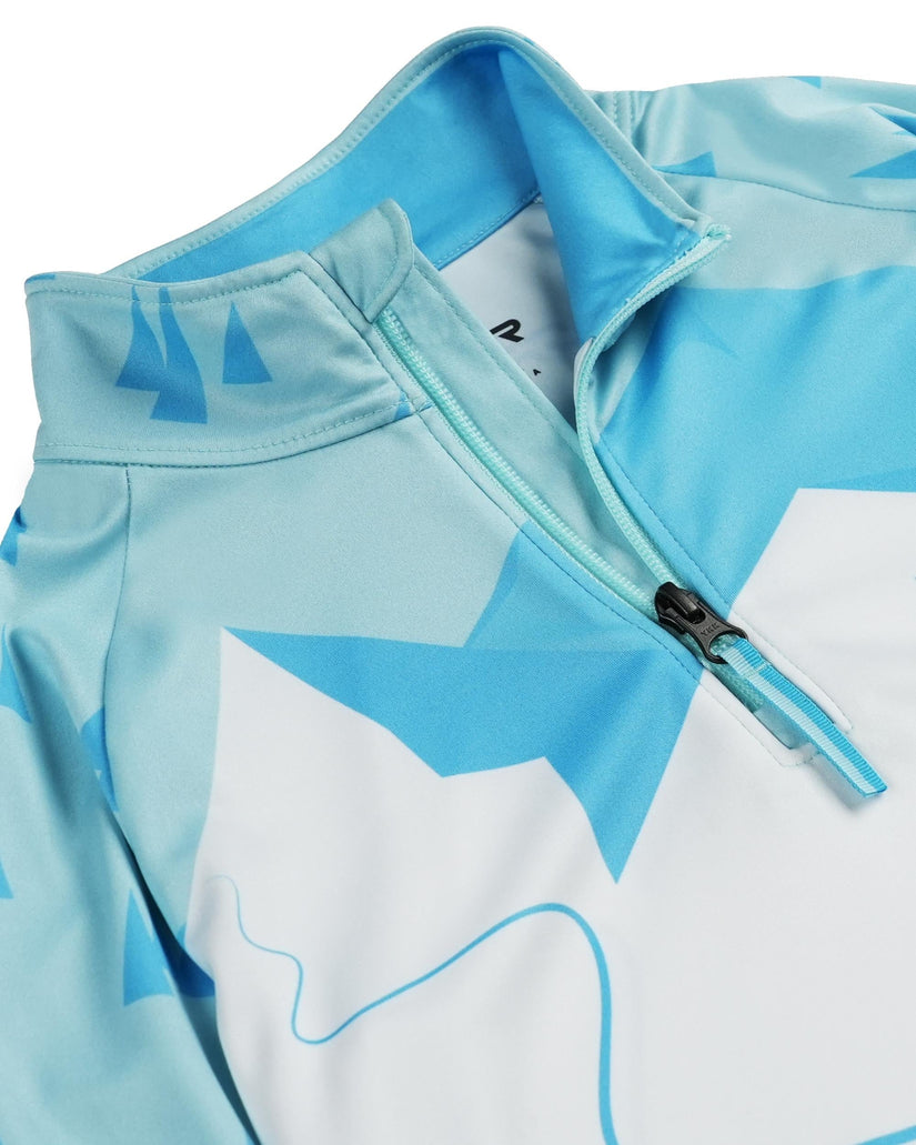 Surface Half Zip - Crystal Blue