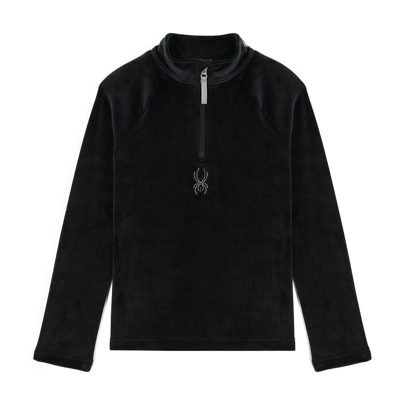 Shimmer Bug Half Zip - Black