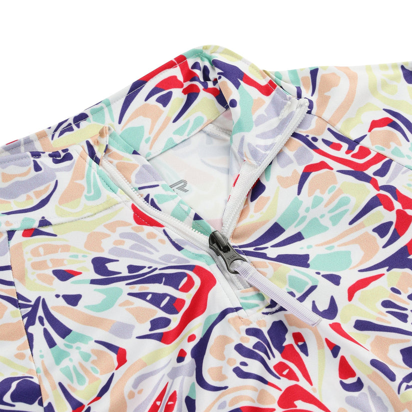 Reflect Half Zip - Butterfly Multi