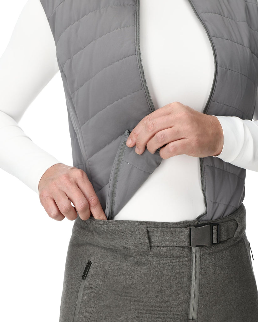 On Piste Melange Bib Pants - Storm Melange